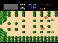 une photo d'Ã©cran de The Legend of Zelda sur Nintendo Nes